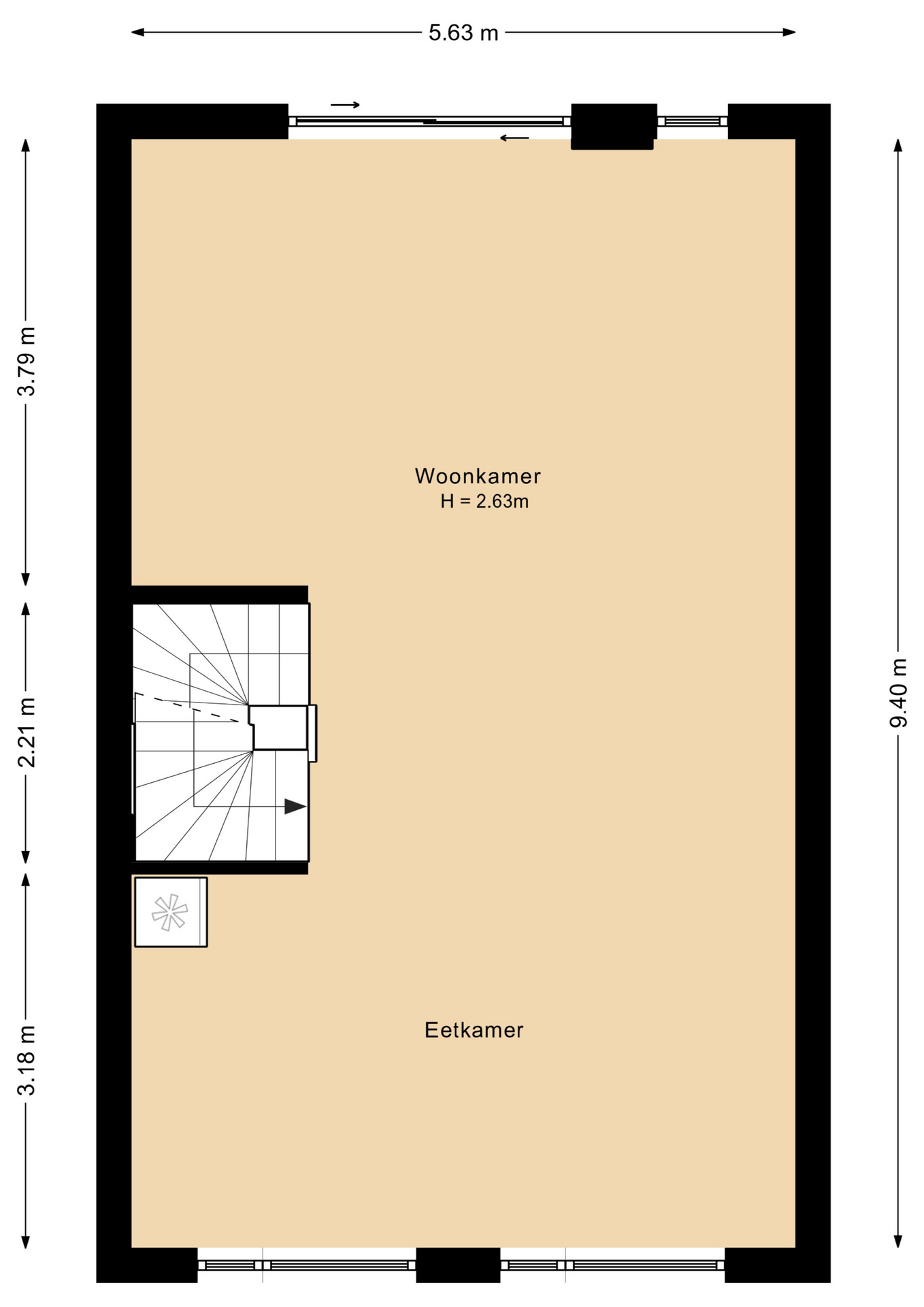 Haagwinde 13 - 8245 HW - lelystad-plattegrond-2